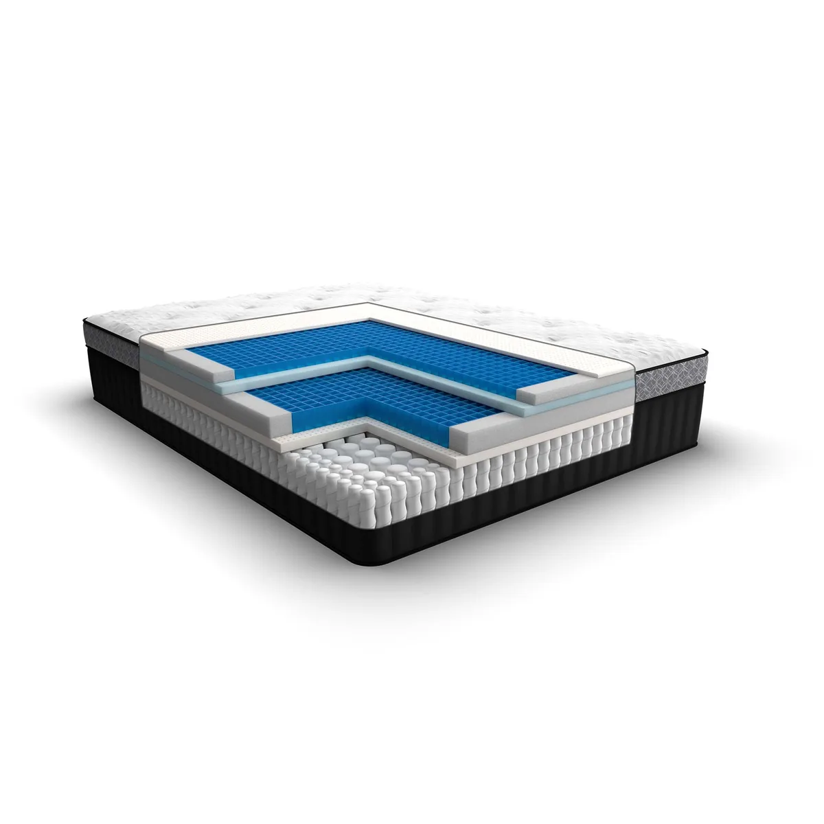 Intellibed, mattress cut-away