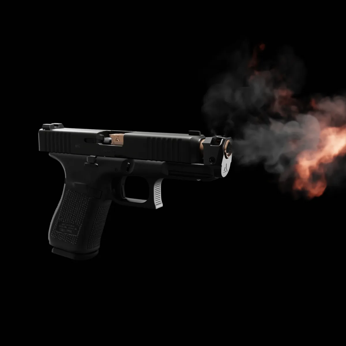Radian, muzzle flash
